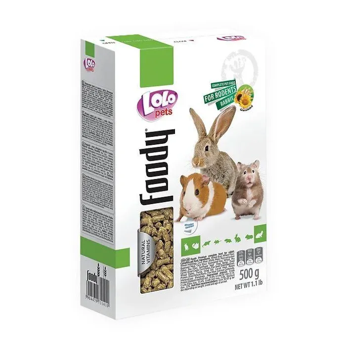 Termék főképe LOLO BASIC granulované krmivo pro hlodavce 500 g krabička
