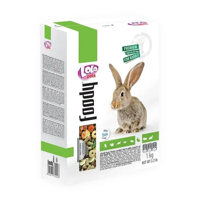 Termék főképe LOLO BASIC kompletní krmivo pro králíky 1000 g krabička