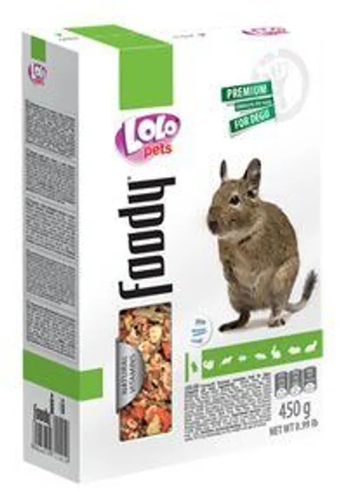 Termék főképe LOLO BASIC kompletní krmivo pro osmáky degu 450 g krabička