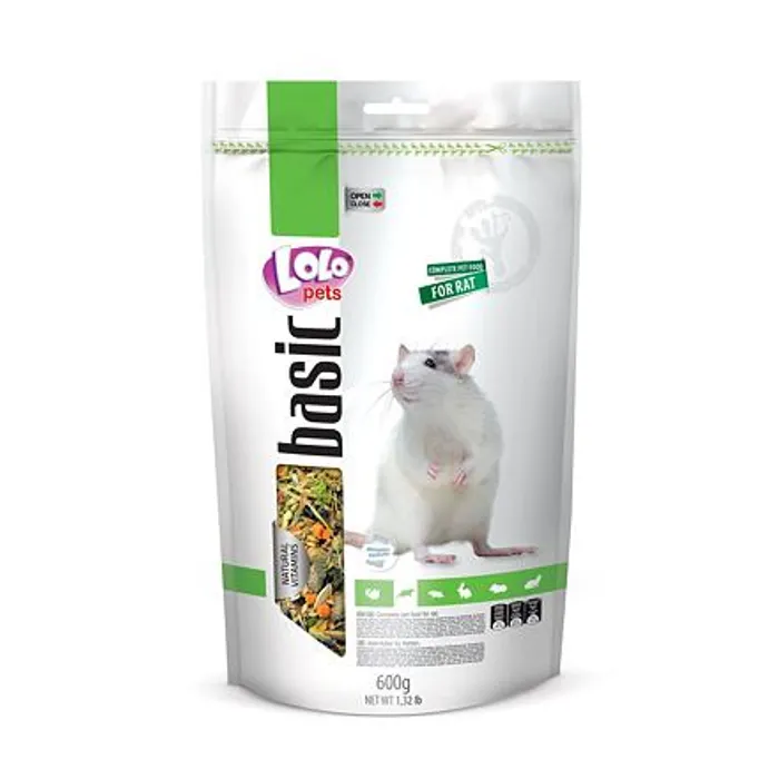 Termék főképe LOLO BASIC kompletní krmivo pro potkany 600 g Doypack