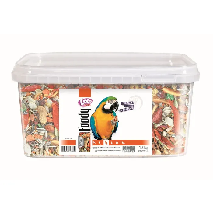 Termék főképe LOLO BASIC kompl.krmivo pro velké papoušky 3L/1,5kg kyblík