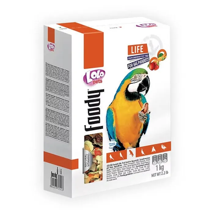 Termék főképe LOLO BASIC zeleninovo/ovocné krmivo pro velké papoušky 900 g