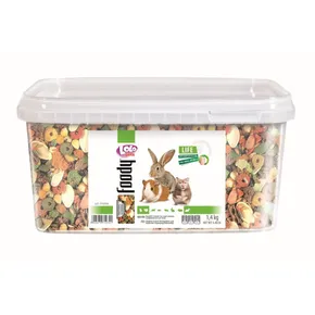LOLO - egzotikus keverék kompl. takarmány rágcsálóknak vödör 1,4 kg