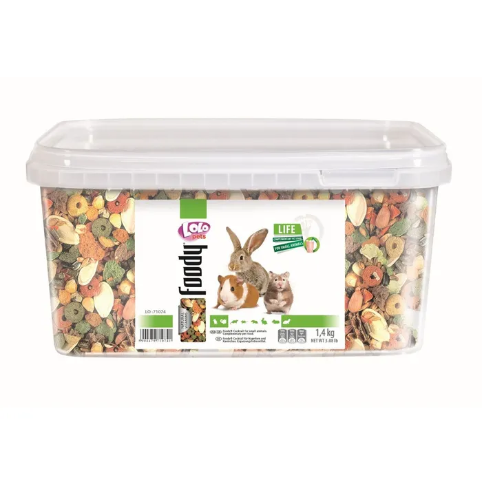Termék főképe LOLO - exotik mix kompl. krmivo pro hlodavce kyblík 1,4 kg