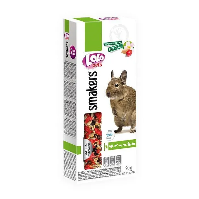 Termék főképe LOLO SMAKERS 2 klasy s ovocem a ořechy pro osmáky degu 90 g