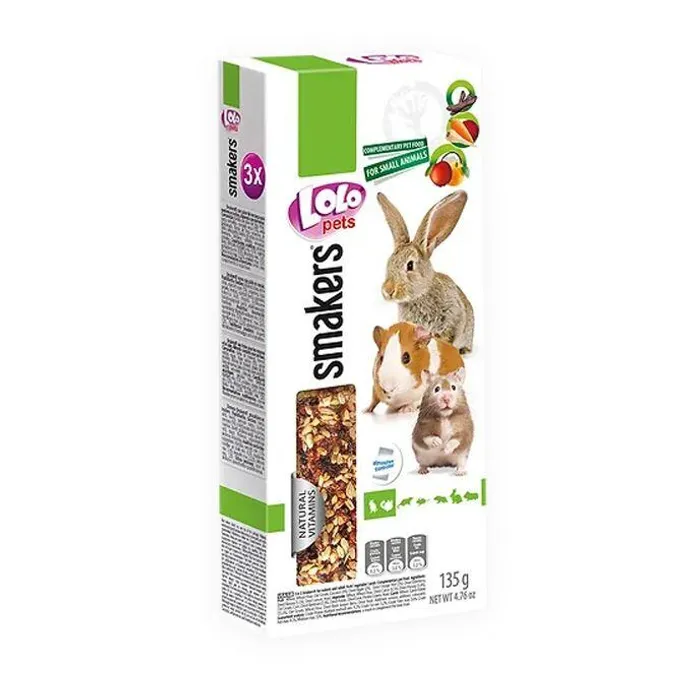 Termék főképe LOLO SMAKERS 3v1 klasy ovoce/zelenina/carob pro hlodavce 135 g