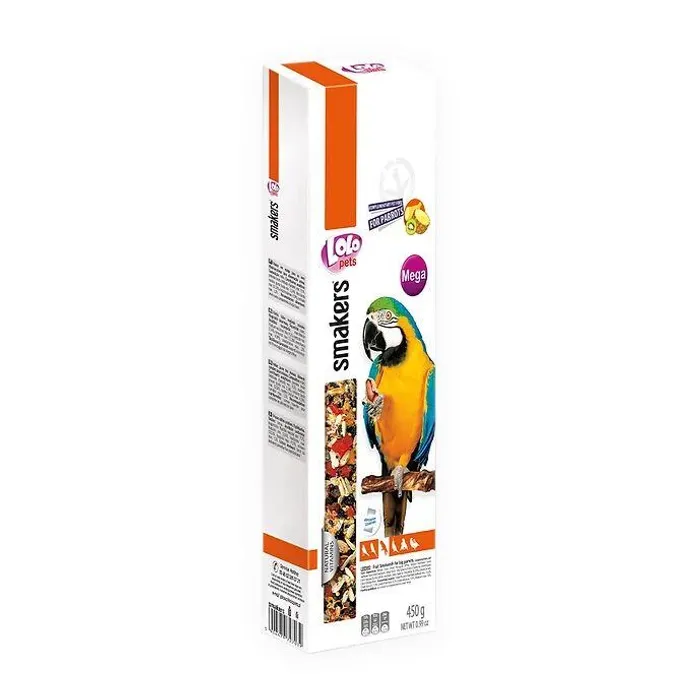 Termék főképe LOLO SMAKERS MEGA 2 klasy ovocné pro velké papoušky 450 g