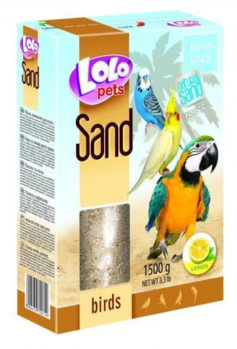 Termék főképe LOLOpets citrónový písek pro ptáky 1500 g