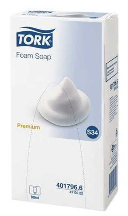 Termék főképe Luxusní pěnové mýdlo TORK Premium 800ml S34 [1 ks]