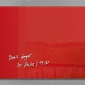 Következő termékkép Mágneses üvegtábla, 130x55 cm, SIGEL, "Artverum®", piros
