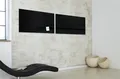 Magnetická skleněná tabule, 91x46 cm, SIGEL,  "Artverum® ",  černá