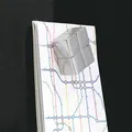 Magnetická skleněná tabule, 91x46 cm, SIGEL,  "Artverum® ",  černá