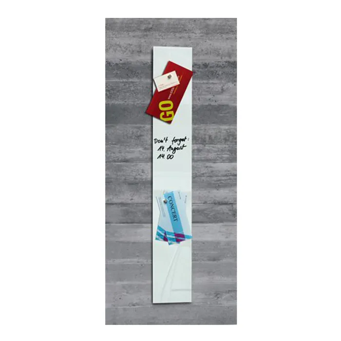 Termék főképe Magnetická skleněná tabule "Artverum® ", bílá, 12x78cm, SIGEL