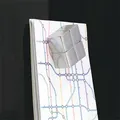 Mágneses üvegtábla "Artverum®", fekete, 100 x 65 cm, SIGEL