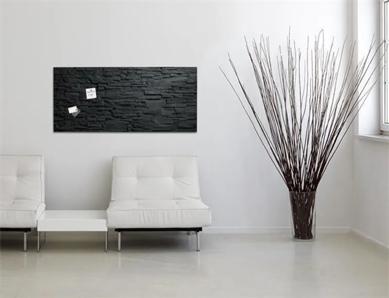 Termék főképe Magnetická skleněná tabule "Artverum® ", textura břidlice, 91x46cm, SIGEL