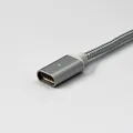 USB mágneses kábel (2.0), USB A M- Mágneses vég, 1m, ezüst
