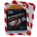 Mágneses borító Magneto Safety, piros-fehér, A4, TARIFOLD [2 db]
