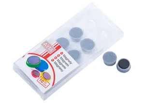 ARTA mágnesek átmérője 16mm, szürke (10 db egy csomagban)