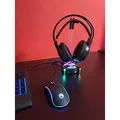 Következő termékkép Marvo CM305, RGB billentyűzet készlet játék egérrel és fejhallgatóval, USA, gaming, membrán típusú vezeték