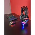Következő termékkép Marvo CM305, RGB billentyűzet készlet játék egérrel és fejhallgatóval, USA, gaming, membrán típusú vezeték