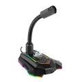 Következő termékkép Marvo Gaming Mikrofon MIC-05 Mikrofon hangerőszabályzó Fekete RGB háttérvilágítású tartó