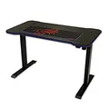 Marvo Herní stůl DE-03 PRO 120 x 66 cm, 71-121 cm, elektricky nastavitelná výška, podsvíc