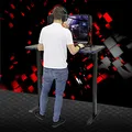 Marvo Herní stůl DE-03 PRO 120 x 66 cm, 71-121 cm, elektricky nastavitelná výška, podsvíc