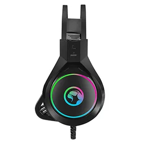 Marvo HG8901, fejhallgató mikrofonnal, hangerőszabályzó, fekete, USB
