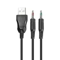 Következő termékkép Marvo HG8901, fejhallgató mikrofonnal, hangerőszabályzó, fekete, USB