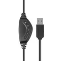 Marvo HG9022, fejhallgató mikrofonnal, hangerőszabályzó, fekete-piros, LED, háttérvilágítással
