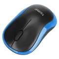 Következő termékkép Marvo Mouse DWM100BL, 1000DPI, 2,4 [GHz], optika, 3 tl., 1 kerék, vezeték nélküli, fekete-kék,