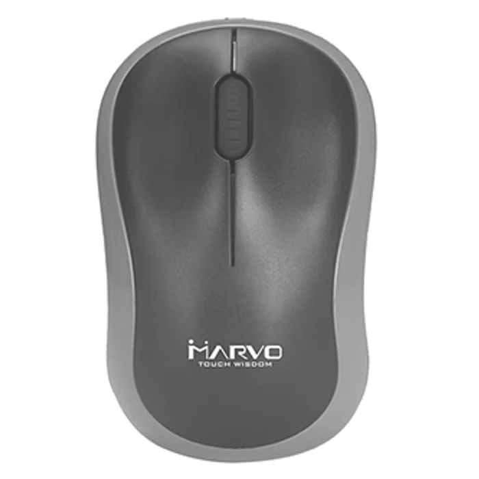 Termék főképe Marvo Myš DWM100GY, 1000DPI, 2.4 [GHz], optika, 3tl., 1 kolečko, bezdrátová, černo-šedá,