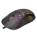 Következő termékkép Marvo Mouse M399, 6400DPI, optikai, 6 tl., 1 kerék, vezetékes USB, fekete, játék, háttérvilágítás