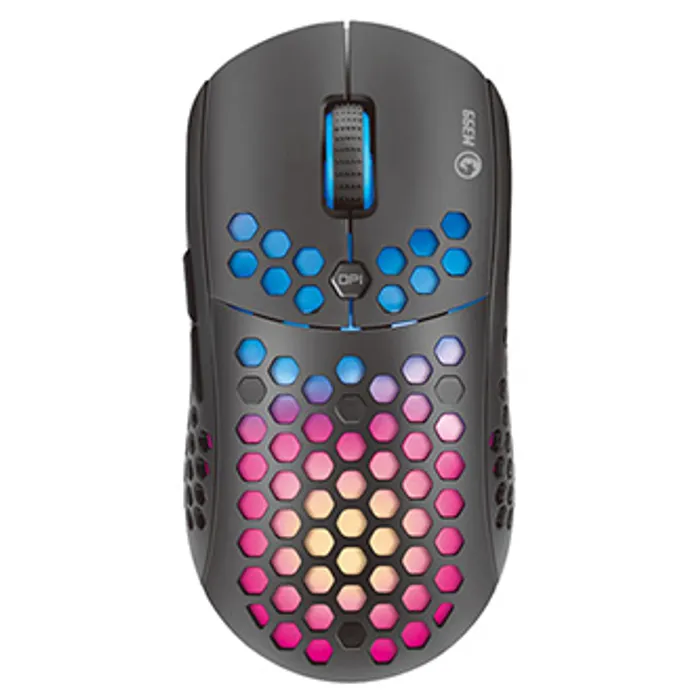 Termék főképe Marvo Myš M399, 6400DPI, optická, 6tl., 1 kolečko, drátová USB, černá, herní, podsvícená
