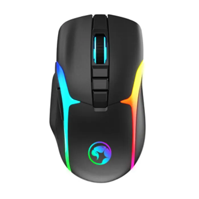 Termék főképe Marvo Myš M729W, 4800DPI, 2.4 [GHz], optika, 7tl., bezdrátová, černá, 1 ks vestavěná bate