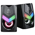 Marvo hangszórók SG-118, 2.0, 6W, fekete, hangerőszabályzó, játék, 150Hz-20kHz, RGB p