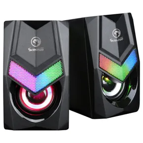 Marvo hangszórók SG-118, 2.0, 6W, fekete, hangerőszabályzó, játék, 150Hz-20kHz, RGB p