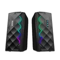 Marvo hangszórók SG-269, 2.0, 6W, fekete, hangerőszabályzó, játék, 160Hz-20kHz, RGB p