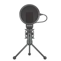 Marvo, streaming mikrofon MIC-03, mikrofon, hangerőszabályzó nélkül, fekete, 270°-os elforgatással