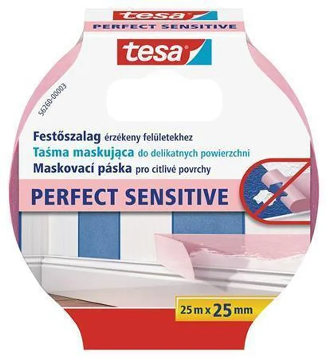 Termék főképe Maskovací páska na tapety "Perfect Sensitive 56260", 25 mm x 25 m, TESA
