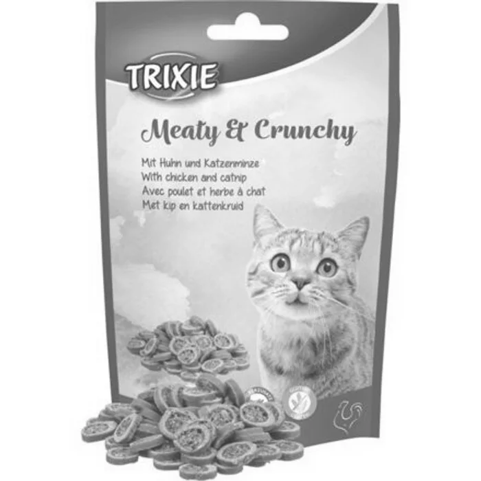Termék főképe Meaty & Crunchy - kuře s catnipem, křupavé masové pamlsky, 50 g