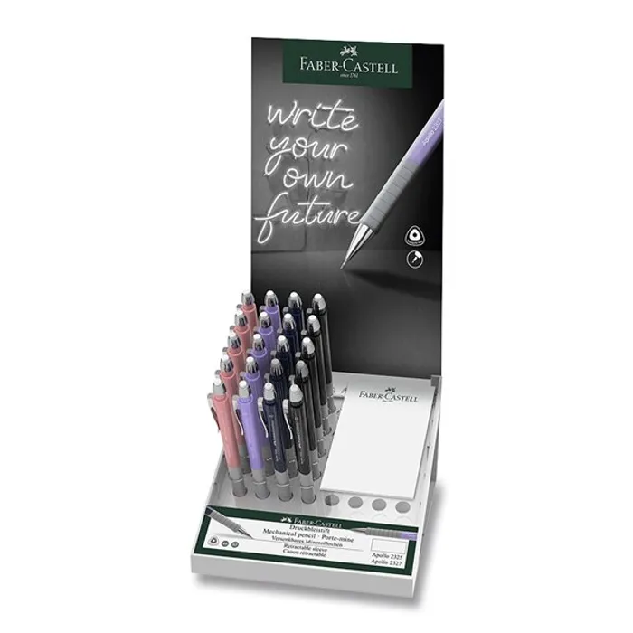 Termék főképe Mechanická tužka Faber-Castell Apollo stojánek 20 ks, 0,7 mm