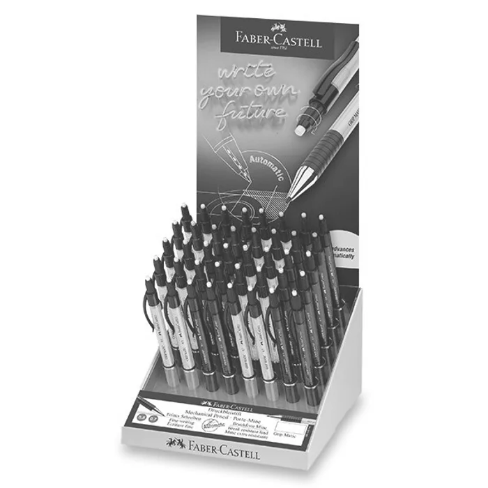Termék főképe Mechanická tužka Faber-Castell Grip Matic 1375/1377 stojánek, 40 ks, 0,5/0,7 mm