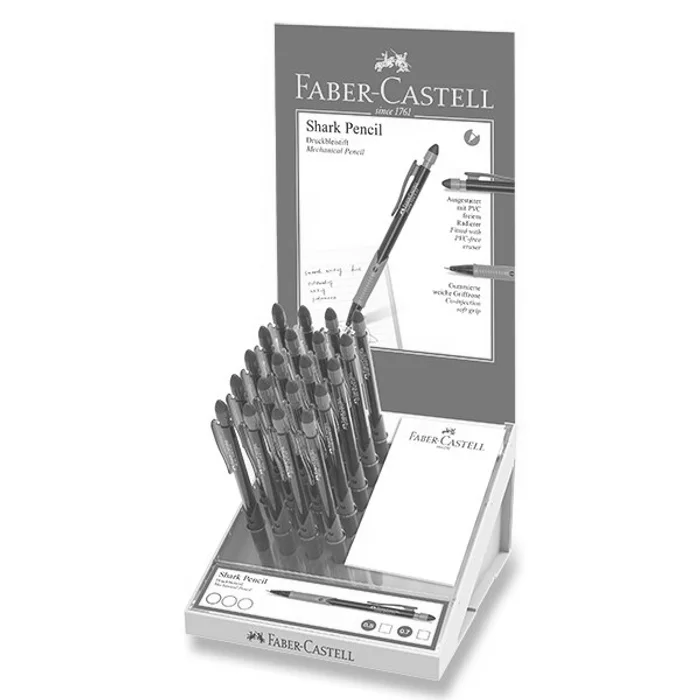 Termék főképe Mechanická tužka Faber-Castell Shark 0,5 mm, stojánek, 20 ks