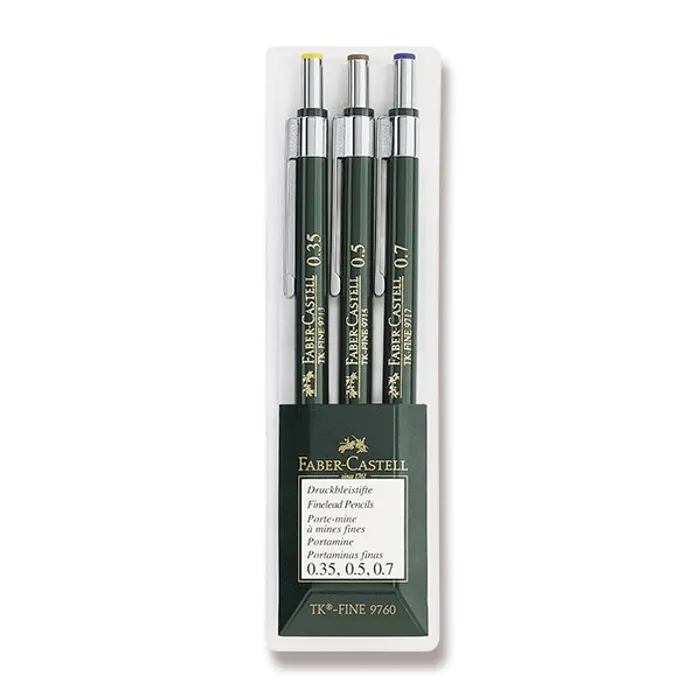Termék főképe Mechanická tužka Faber-Castell TK Fine sada 3 ks