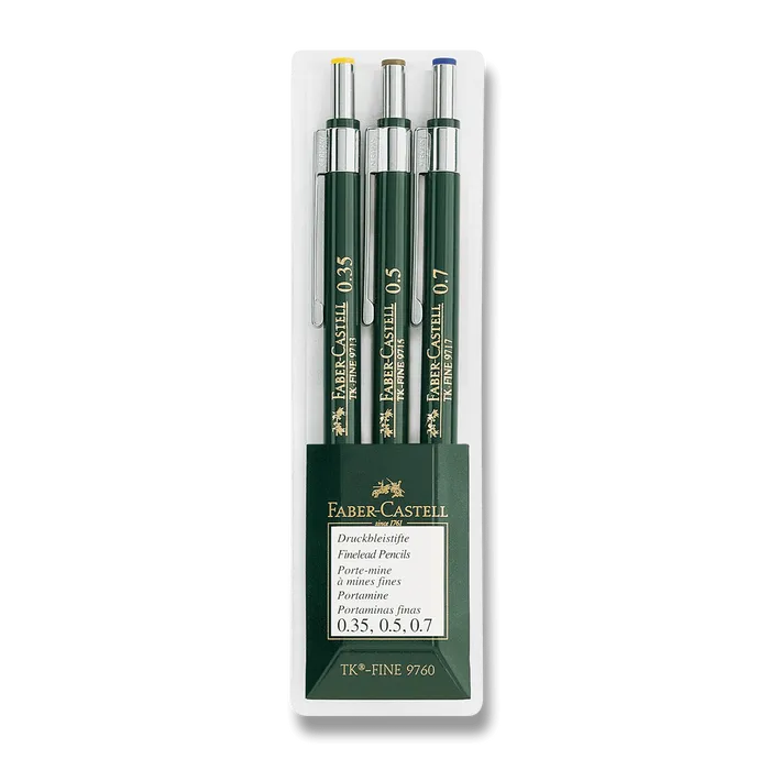 Termék főképe Mechanická tužka TK-Fine Sada (0.3, 0.5, 0.7) 3ks Faber Castell (136030)