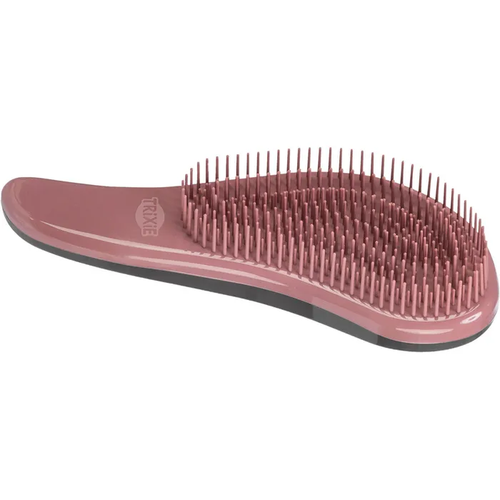Termék főképe Měkký plastový kartáč pro kočky, 19cm, růžová/černá