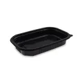 Mikrózható tál (PP) fekete `M` 221 x 151 x 34 mm 750ml [50 db]