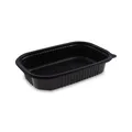 Mikrózható tál (PP) fekete `M` 221 x 151 x 43 mm 850ml [50 db]