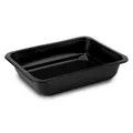 Fóliázható tál (PP) osztatlan fekete 227 x 178 x 50 mm [50 db]